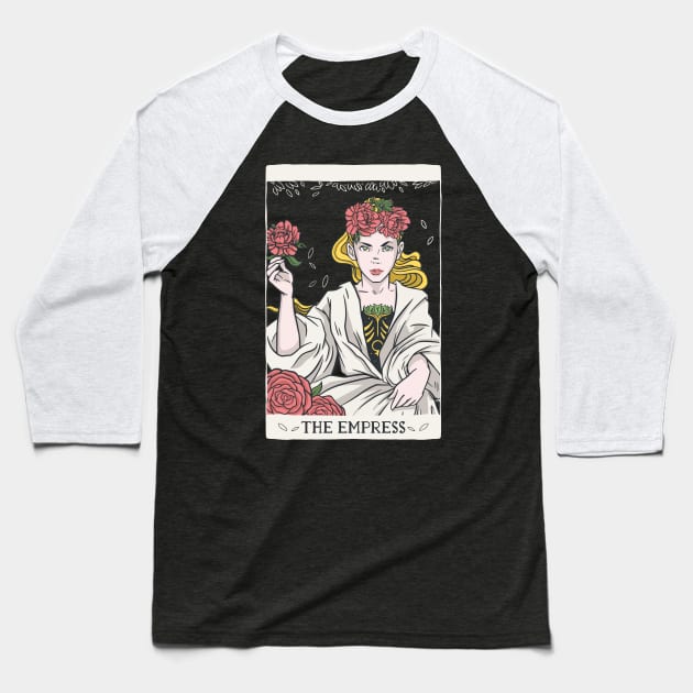 Empress Tarot Card Baseball T-Shirt by Eclecterie